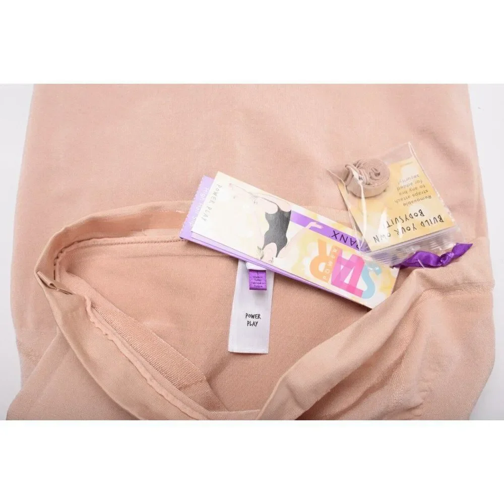 SPANX Star Power Womens High Half Slip Body Shaper Bodysuit S Nude 2025 NWT